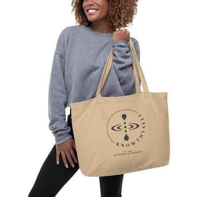 KnowThyself Branded Large organic tote bag - KnowThyself Brand 