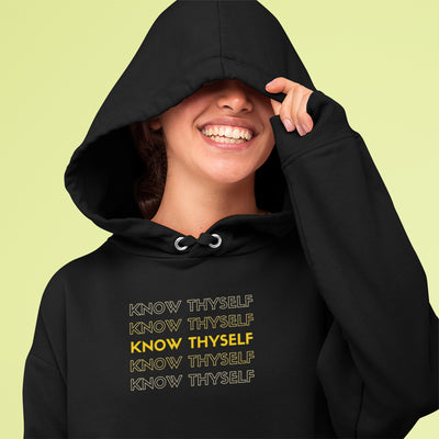 KnowThyself Yellow Branded Unisex hoodie - KnowThyself Brand 